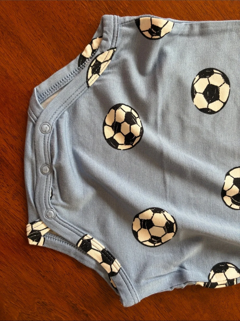 NWT Angel Dear Blue Soccer Bodysuit